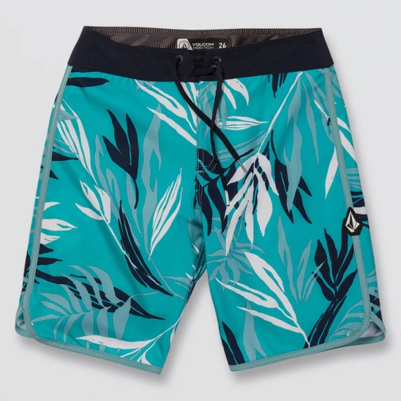 NWT VOLCOM Bleeding Leaf Mod Swim Trunks Board Shorts ~ Size 30 - Picture 1 of 6